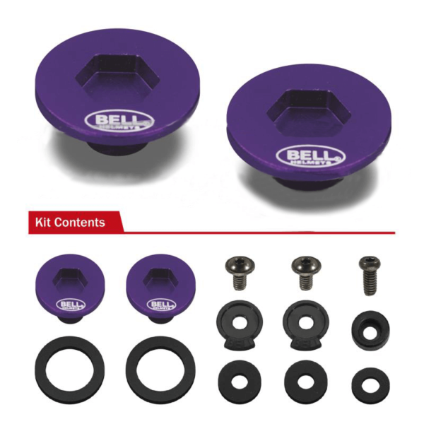 KIT DE MONTAGEM DO VISOR DE SINO KC7-RS7 ROXO BELL