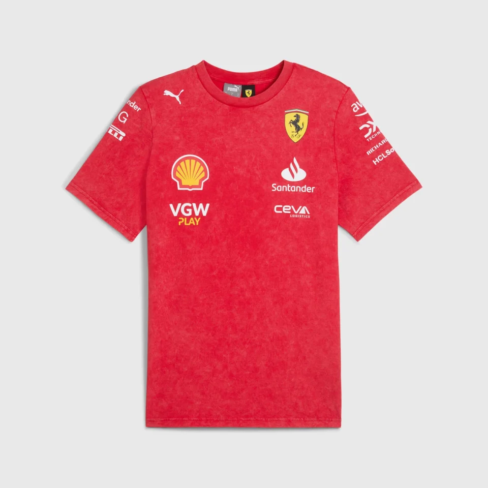 SCUDERIA FERRARI F1 T-SHIRT DESERT SUN EQUIPA