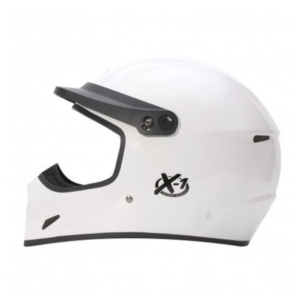 Capacete Bell X-1 branco ( Hans ) FIA 8859-2015