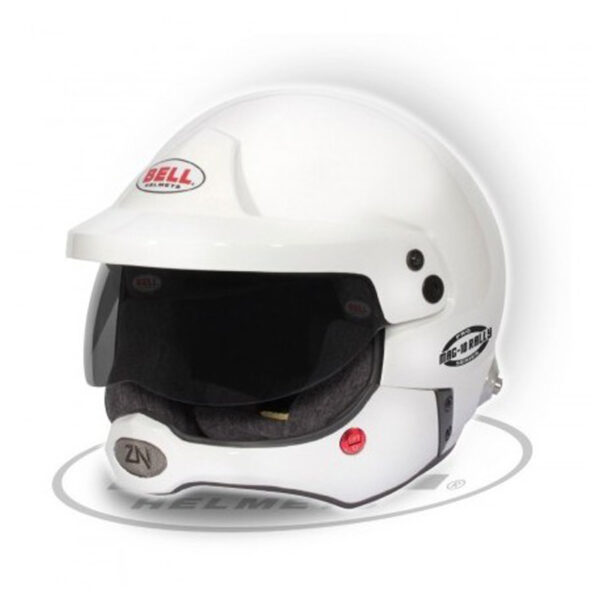 Capacete MAG-10 RALLY PRO branco ( Hans ) FIA 8859/SA2020 Bell